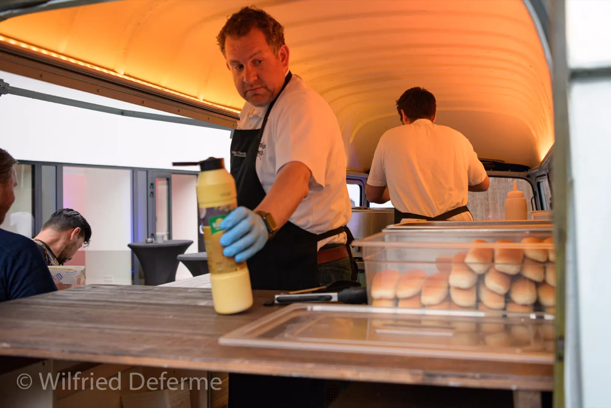 Foodtruck tijdens een familiefeest bij Blauwe Regen